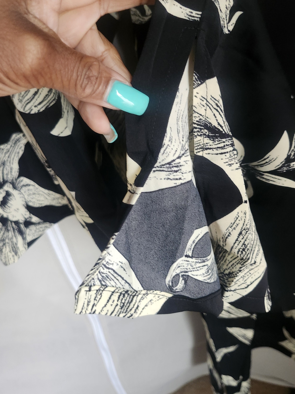 Fashion Nova Black Floral Print Wide-Leg Pantsuit Set - Picture 6 of 8